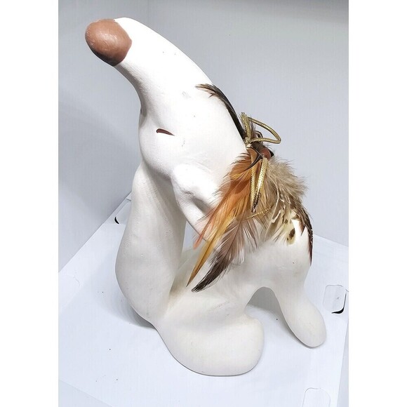 Howling Coyote Southwestern Native American Feather Southwest Decor Figure - Picture 8 of 11